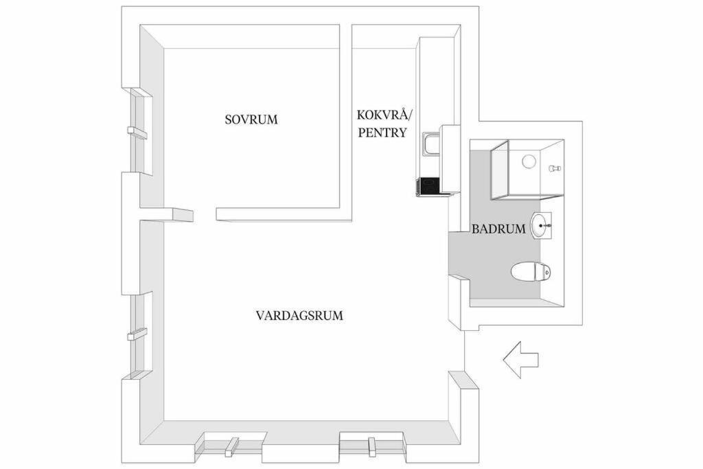Bright Apartment In Park Environment Лунд Экстерьер фото